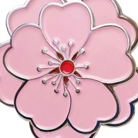 Ensemble de clips magnétiques pour chapeau de golf en alliage de zinc en forme de fleur personnalisée, accessoires de marqueur de golf découpés, cadeau souvenir pour événement d'équipe de golf