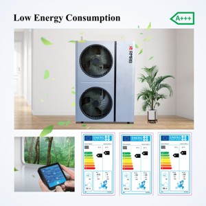 Pompe à chaleur EVI OEM 16,8 kW R32 R410A pour chauffage extérieur d'hôtels, refroidissement et eau chaude sans réservoir, pompe à chaleur air-eau - Product Image 5