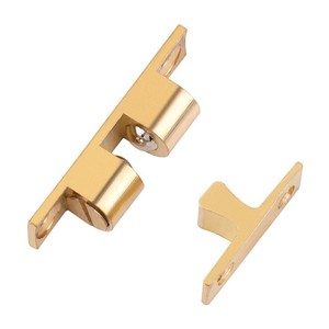 Brass Door Catch Cabinet Latch Non Magnetic Door Stop Hardware Accessory Minimalist Design Durable Surface Plating Standard Type - Product Image 2