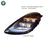 Lampu Depan LED Berkualitas Tinggi YU GUANG untuk Porsche 981 Cayman Boxster 2012-2015, Upgrade Lampu Depan Matrix LED