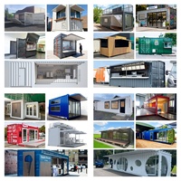 Maisons conteneurs préfabriquées en acier de 20 et 40 pieds, design industriel durable, panneaux sandwich, couleur personnalisée, Landmae Homes, garantie 2 ans