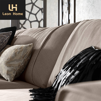 Canapé moderne de luxe en tissu beige avec cadre en acier inoxydable, tissu en velours, canapé pour salon, villa, appartement, siège d'amour