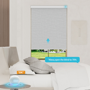 Persianas <span class=keywords><strong>Enrollables</strong></span> Motorizadas Inteligentes Zigbee Matter Smartthings, Batería Recargable, Control por Voz, Aplicación, Cortina Opaca <span class=keywords><strong>para</strong></span> Dormitorio - Product Image 3