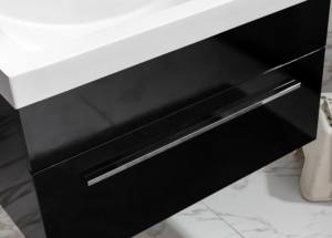 <span class=keywords><strong>Meuble</strong></span> vanité <span class=keywords><strong>de</strong></span> salle <span class=keywords><strong>de</strong></span> bain noir armoire moderne design suspendu évier en résine miroir led meubles d'hôtel - Product Image 6