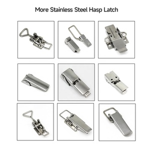 Baja galvanis tarik jenis pintu gesper gaya kupu-kupu baut pegas tabrakan selot pengunci untuk lemari industri - Product Image 6