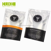 Lot de 500 sachets en plastique noir mat Mylar sachets en aluminium à fermeture éclair avec fenêtre transparente