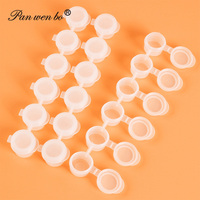 2/3/5/10ml 6/8 boîtes connectées Mini conteneur de peinture acrylique Bande de stockage Pot de peinture vide transparent avec couvercle