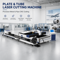 Machine de découpe laser à fibre tout-en-un pour tôles et tubes, rail de guidage HIWIN, source laser MAX RAYCUS