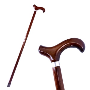 Bastón <span class=keywords><strong>de</strong></span> Madera Clásico con Mango Ergonómico, Bastón <span class=keywords><strong>de</strong></span> Madera Maciza <span class=keywords><strong>para</strong></span> Personas Mayores, Soporte <span class=keywords><strong>para</strong></span> <span class=keywords><strong>Caminar</strong></span> al Aire Libre - Product Image 1