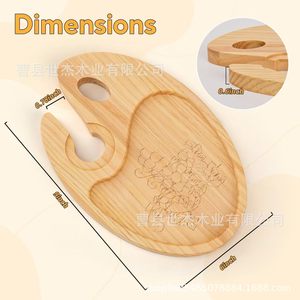 Wooden Cocktail <b>Tray</b> Appetizer Board Cheese Platter Multifunctional Serving <b>Tray</b> For Party <b>Dinner</b> Birthday Housewarming - Product Image 3