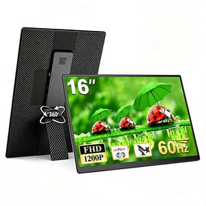 Moniteur portable IPS 16 pouces Type-C, résolution 1200P, pour extension d'écran d'ordinateur portable et <span class=keywords><strong>PC</strong></span> de jeu, compatible téléphone - Vente en gros usine - Product Image 1