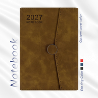 Carnet de notes personnalisé en cuir cousu, couverture rigide A4, cadeau promotionnel pour entreprise et bureau