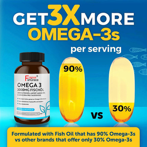 Fabricante de Suplementos de Aceite de Pescado Omega 3 Nutracéutico para la Salud del Corazón y las Articulaciones en Adultos, Cápsulas Blandas de Aceite de Pescado Omega 3 de 2000 mg - Product Image 4