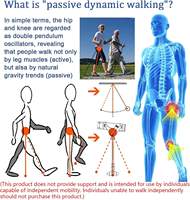 Déambulateur pliable léger et confortable en aluminium, exosquelette portable à hauteur de jambe réglable pour la thérapie physique des personnes âgées