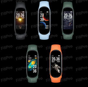 新着心拍数血圧血中酸素モニタリングプッシュメッセージm7スマートウォッチフィットネストラッカーキッズスマートバンドM6M7 - Product Image 1