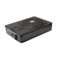 VK VK-Q102 Caisson de basses actif ultra-plat 10 pouces 600W à bobine simple pour siège de voiture, amplificateur mince sous le siège