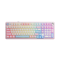 Claviers EWEADN G98 filaires, 98 touches, clavier à membrane filaire, éclairage arc-en-ciel avec touches ABS, tablette avec clavier