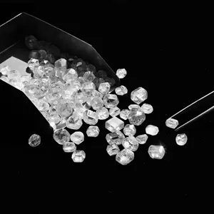 White HPHT Synthetic Lab Grown Rough Uncut Diamond