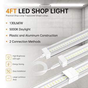 Super Bright 36W-100W ETL <b>LED</b> Shop Light Private Design Aluminum Body for Warehouse Use 3000k-6500k 4FT-8FT - Product Image 2
