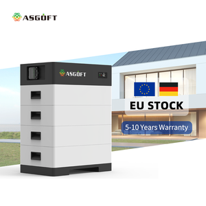 Sistema de Almacenamiento de Baterías de Litio LiFePO4 Apilable ASGOFT IP65 de 51.2V 20kWh 30kWh 40kWh para Hogar, Energía Solar e Híbrido, en Stock en Alemania - Product Image 2