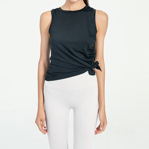 Gilet de sport sans manches fin d'été pour femmes, vêtements de sport, haut de course, ample, coupe ajustée, séchage rapide, gilet de yoga - Product Image 5