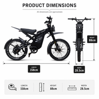 Vélo de montagne électrique tout-terrain GT2000 2000W 48V 30Ah haute vitesse pour la plage, la neige et les sentiers en montagne