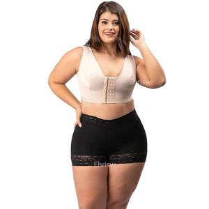 SHORT <span class=keywords><strong>CACHETERO</strong></span> cintura alta levantador de glúteos después de la cirugía Fajas colombianas Fajas Shapewear mujeres Body Shaper Fajas Shorts con cremallera - Product Image 2