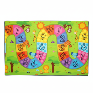 120x140x1,5 cm Alfombra de juego para bebés XPE de doble cara-Enrollable Impermeable Espuma no tóxica Colurful Number Road-Town - Product Image 1
