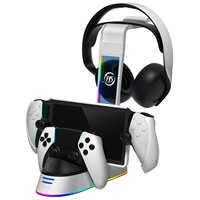 Base de support de station de charge de chargeur rapide pour portail de station de jeu pour console de jeux de portail PS support de stockage de station de chargeur rvb