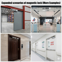 Cerradura Magnética Doble de 500 kg (1200 lb) para Puertas Metálicas Pesadas, Integración con Sistema de Control de Acceso, DFD OEM Personalizado