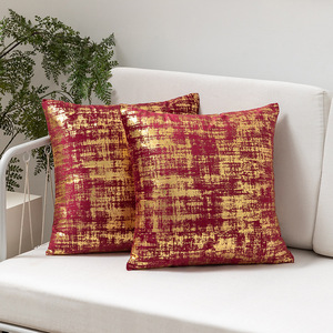 Housses <span class=keywords><strong>de</strong></span> coussin décoratives modernes à rayures abstraites dorées pour canapé, usage domestique ou hôtelier, élégantes housses <span class=keywords><strong>de</strong></span> coussin décoratives - Product Image 3