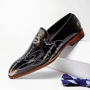 Chaussures Oxford pour hommes en cuir véritable faites à la main, à bout fermé, à enfiler, imperméables, pour le travail et les occasions formelles - Product Image 4