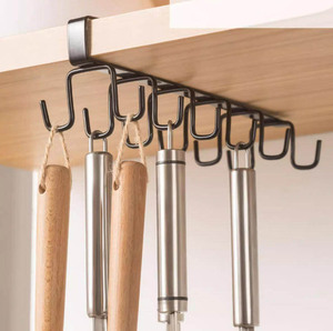 <span class=keywords><strong>Étagère</strong></span> de rangement en métal <span class=keywords><strong>à</strong></span> 12 crochets, <span class=keywords><strong>armoire</strong></span>, placard, salle de bain, cuisine, organisateur, support suspendu pour armoires, <span class=keywords><strong>étagère</strong></span>s de présentation - Product Image 1