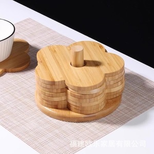 Bamboo heat-insulating <b>mat</b>, placemat, Chinese style placemat, bowl <b>mat</b>, <b>plate</b> <b>mat</b>, heat-resistant and anti-scalding casserole - Product Image 2