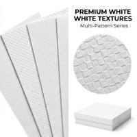 Papier texturé spécial YISHU, papier décoratif texturé blanc pour couvertures haut de gamme, coffrets cadeaux cosmétiques et emballages de vente au détail