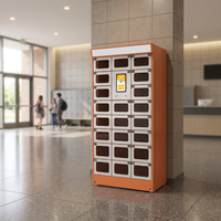 Casier intelligent pour colis, casier de rangement sans contact pour la récupération autonome, pour la livraison de repas à emporter dans les écoles et les communautés