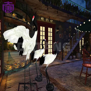 Juego de Luces Decorativas con Diseño de Cinco Grúas, Iluminación Navideña para Exteriores, Ideal para Parques y Centros Comerciales, Decoración Elegante para Festividades - Product Image 2