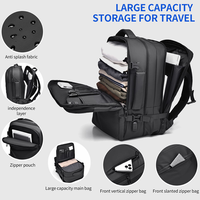 Sac à dos pour ordinateur portable extensible en PU haut de gamme, grande capacité, tendance, pour homme, idéal pour les affaires, les loisirs et les voyages