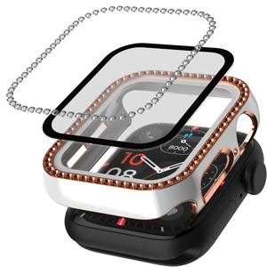 เคสพีซีแบบแข็งขนาด45มม. พร้อมเคสป้องกันสองสีประดับเพชรประกายวิบวับสำหรับ Apple Watch Ultra 3 2 - Product Image 5