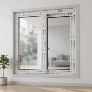 Fenêtre coulissante UPVC personnalisable à double vitrage, inclinable et coulissante verticalement, pour chambre, école, hôpital, fabricant, faible MOQ - Product Image 1