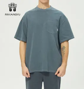 2024 Pin Yang custom high quality men's shirt Wholesale Casual mens T-shirt Eco friendly Natural Hemp Cotton Men t-shirt