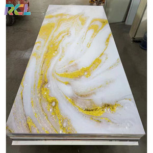 RCL alto marmo lucido Uv Pvc laminato lamiera impermeabile pannello Uv PVC fogli di marmo per la decorazione d'interni - Product Image 1