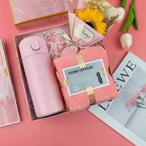 Promotional Wedding Gift Set for Guests Luxury Custom Logo Glass <b>Cup</b> Towel Girls' Return Gift Set - Product Image 1