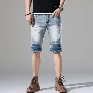 2023 New Summer Herren Slim Fit Casual Vielseitige Retro-Stil Korean Fashion Denim Short Pants