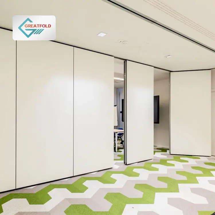 Acústica espacio airwall panel puertas plegables correderas divisor partición de la habitación divisor pared de oficina