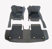 Tapis de sol de voiture universels antidérapants 7D 5D imperméables toutes saisons en cuir EVA PVC de luxe, 4 pièces