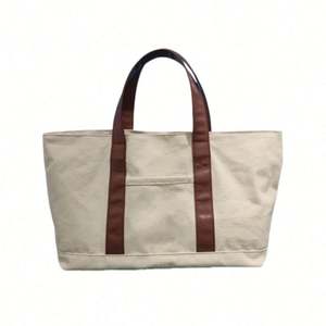 Sac fourre-tout en toile imprimé personnalisable et élégant pour femmes, vente en gros, faible MOQ, options de design personnalisées - Product Image 1