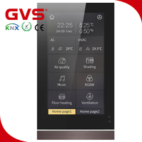 Fábrica de Guangzhou KNX/bei GVS KNX de casa inteligente solución iluminación cortina escena función Control pantalla táctil de 5 "KNX Panel táctil