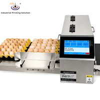 Imprimante jet d'encre de bureau IPS-E200 en ligne à six têtes TIJ pour le marquage de la date des œufs et l'impression de codes de lots sur les coquilles d'œufs