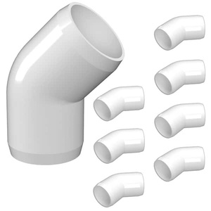 Manufacturer <strong>Prices</strong> PVC <strong>Pipe</strong> Fitting for <strong>Water</strong> Supply 45 Degree Elbow High Quality <strong>UPVC</strong> <strong>Pipe</strong> Fitting - Product Image 3